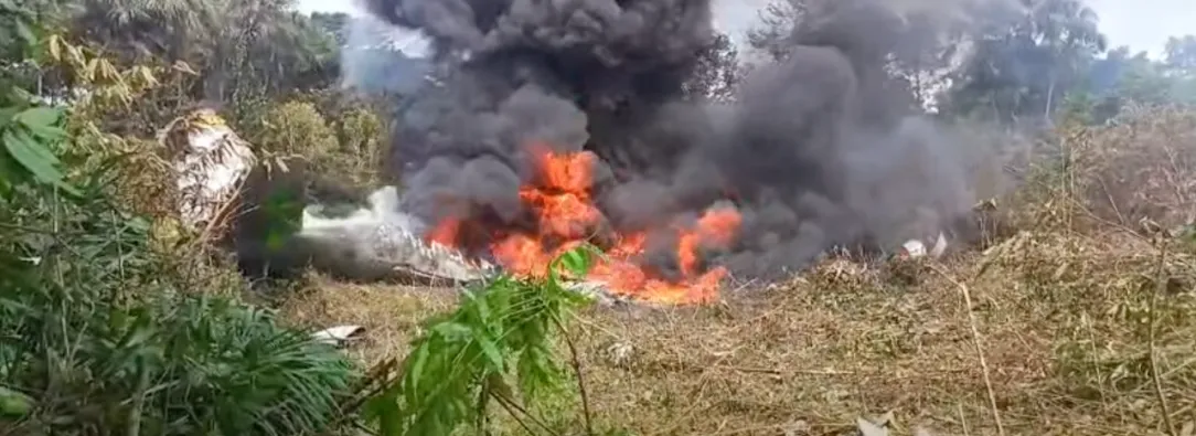 Avión Hércules se accidentó en Puerto Leguízamo, Putumayo.