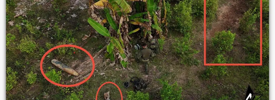 Bomba hallada en territorio colombiano habría rebotado desde Ecuador.