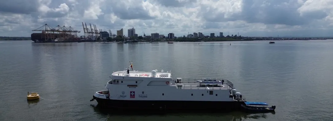 Buque hospital Benkos Biohó inicia operaciones en el Pacífico para ampliar atención en salud
