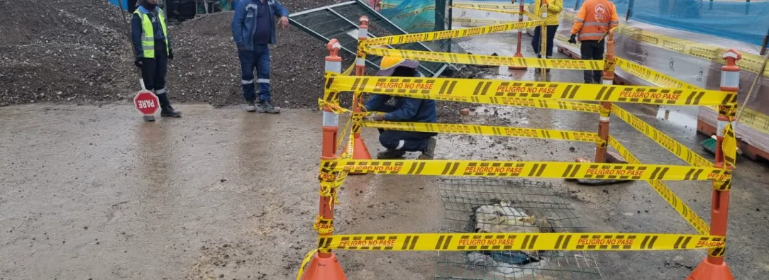 imagen del cerramiento por daño Deprimido Calle 72