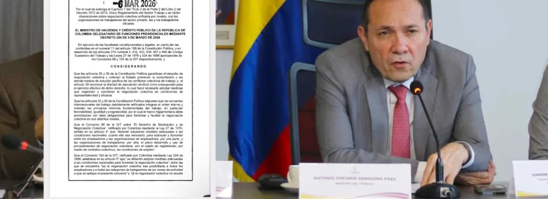 Gobierno expide decreto 0234 sobre libertad sindical. / Fotos: MinTrabajo.