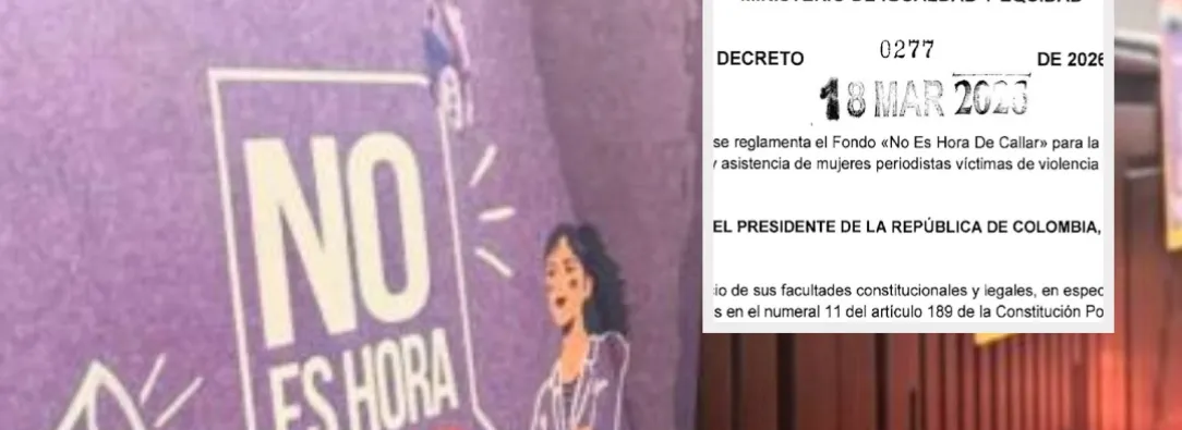 Fondo de No es Hora de Callar. / Foto: Archivo y Decreto.