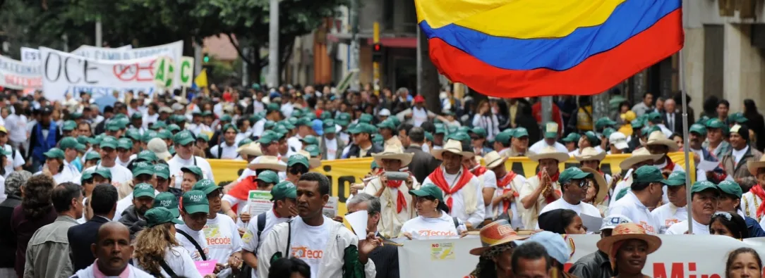 Paro nacional de Fecode. / Foto: AFP.