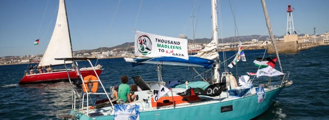 Flotilla Thousand Madleens. / Foto: AFP.