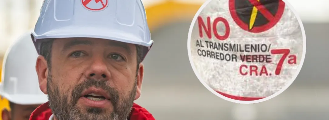 Galán sobre obras en la Cra Séptima. / Fotos: X de Galán y Redes Sociales.