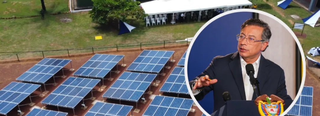 Petro sobre generación de energía limpia. / Fotos: Presidencia y MinEnergía.