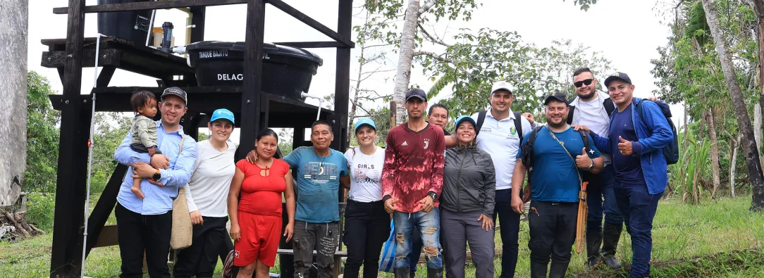 Gobierno llevó agua potable a comunidades indígenas en Putumayo.