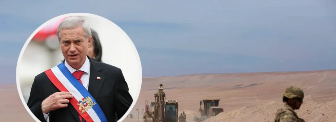 Kast en frontera de Chile y Perú. / Fotos: AFP.