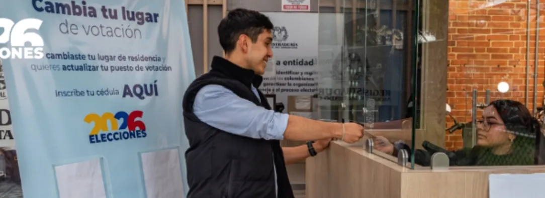 Cambio de puesto de votación. / Foto: Registraduría.
