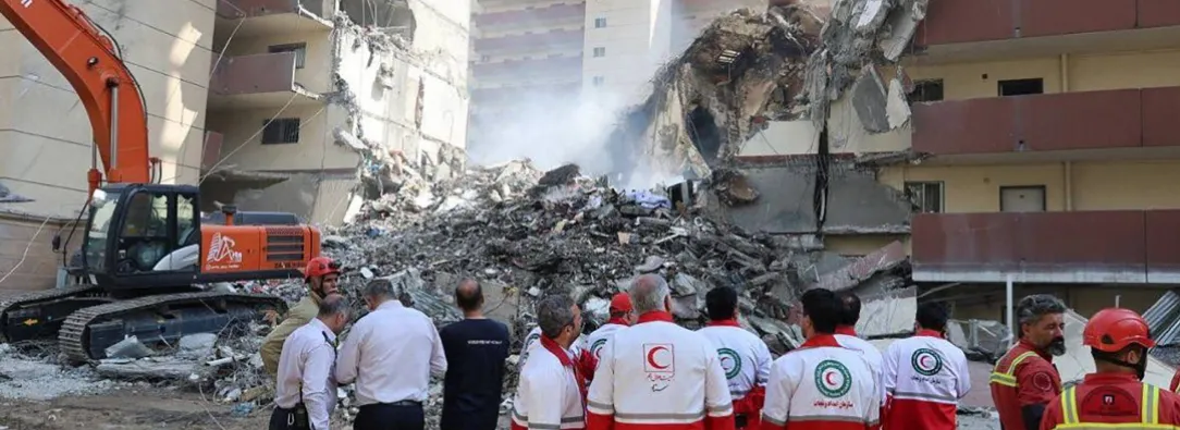 Medialuna roja en Irán. / Foto: AFP.