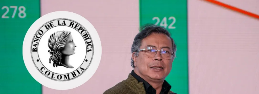 Presidente Petro sobre reservas internacional en el Banrep. / Fotos: Presidencia y Banrep.