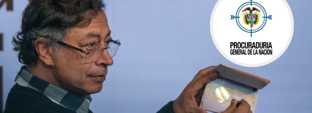 Petro sobre demanda de la Procuraduría. / Fotos: Presidencia y Procuraduría.