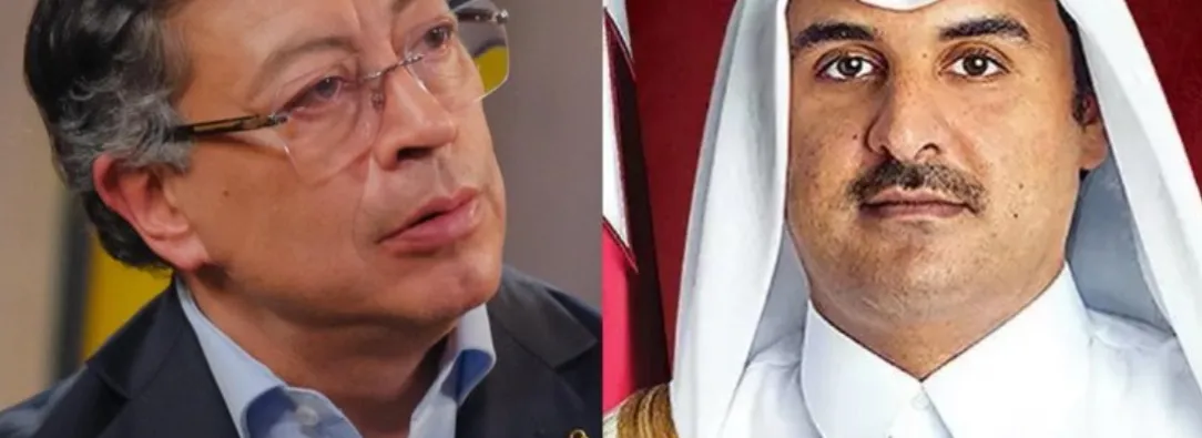 Petro con jefes de Estado de Oriente Medio. / Foto: Presidencia.