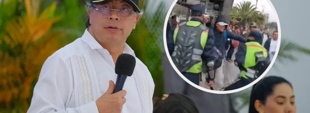 Petro sobre agresión en TM. / Fotos: Presidencia y captura de video.