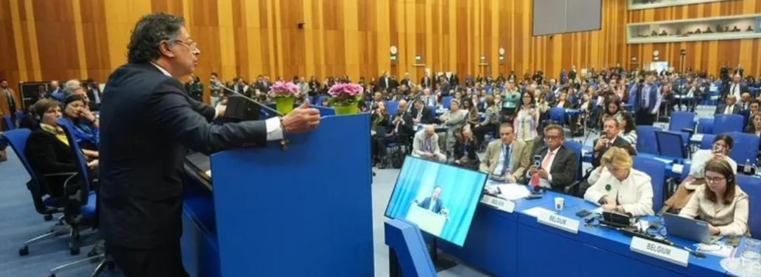 Presidente Petro en Viena. / Foto: X de Gustavo Petro.