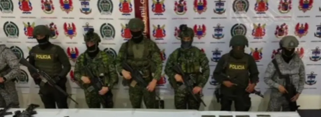 Material de guerra incautado. / Foto: Ejército.