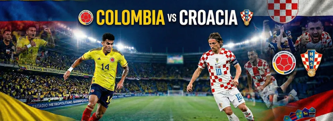 La previa del duelo Colombia Vs. Croacia