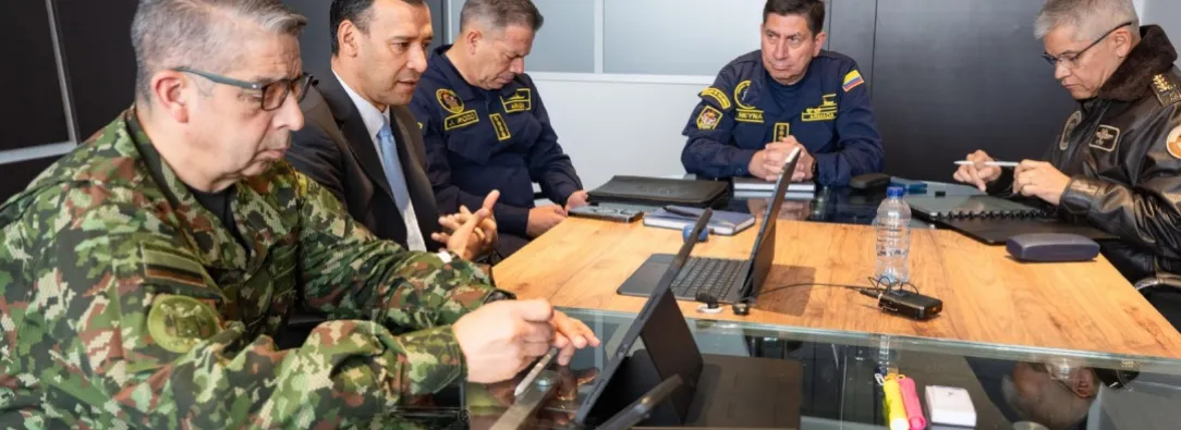 Reunión de defensa entre Colombia y Ecuador. / Foto: X MinDefensa.