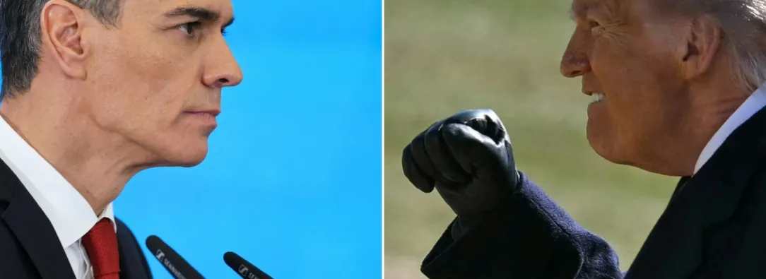 Sánchez prohíbe el uso del espacio aéreo a EE.UU. / Foto: AFP.