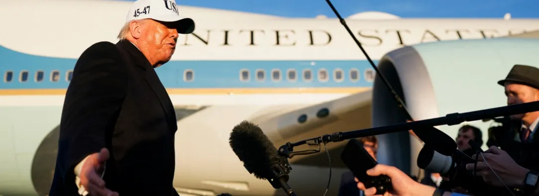Trump sobre medios de comunicación. / Foto: AFP.
