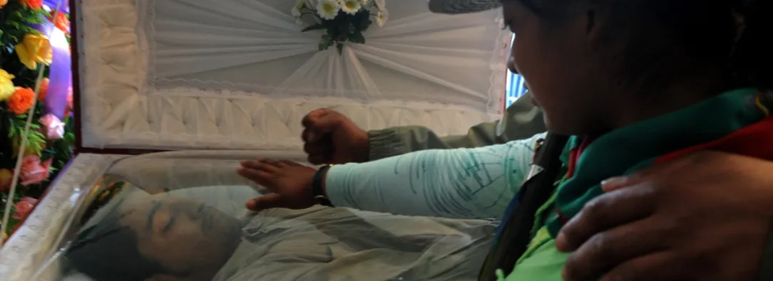 Edwin Legarda, esposo de Aida Quilcué. / Foto: AFP.