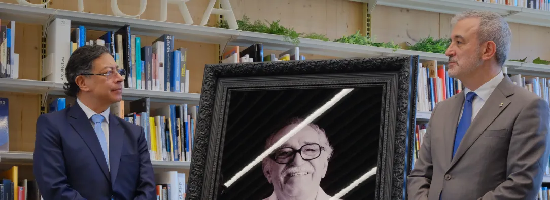 Colombia donó a Barcelona fotografía de Gabriel García Márquez