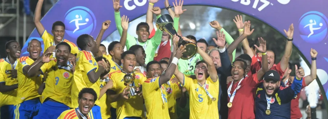 Colombia sub 17. / Foto: AFP.
