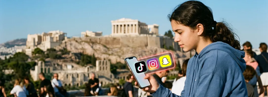 Grecia prohibirá el uso de redes sociales a menores de 15 años