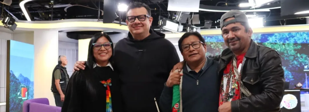 Reconocimiento a Hollman Morris por el pueblo Nasa. / Foto: Nairo Jacanamijoy.