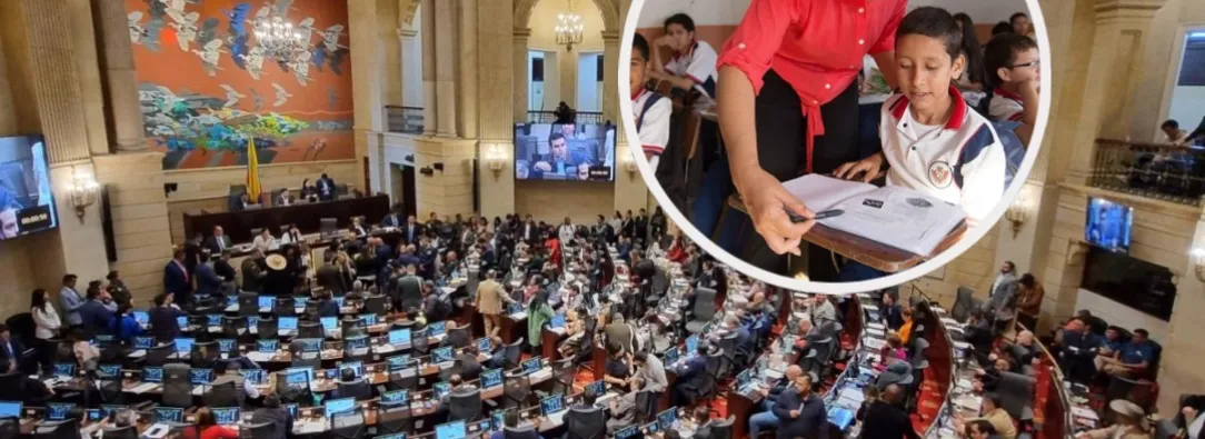 Mesada 14 en Cámara de Representantes. / Fotos: Cámara de Representantes y Radio Nacional.