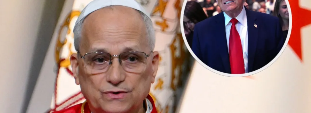 Papa León XIV le responde a Trump. / Fotos: AFP.