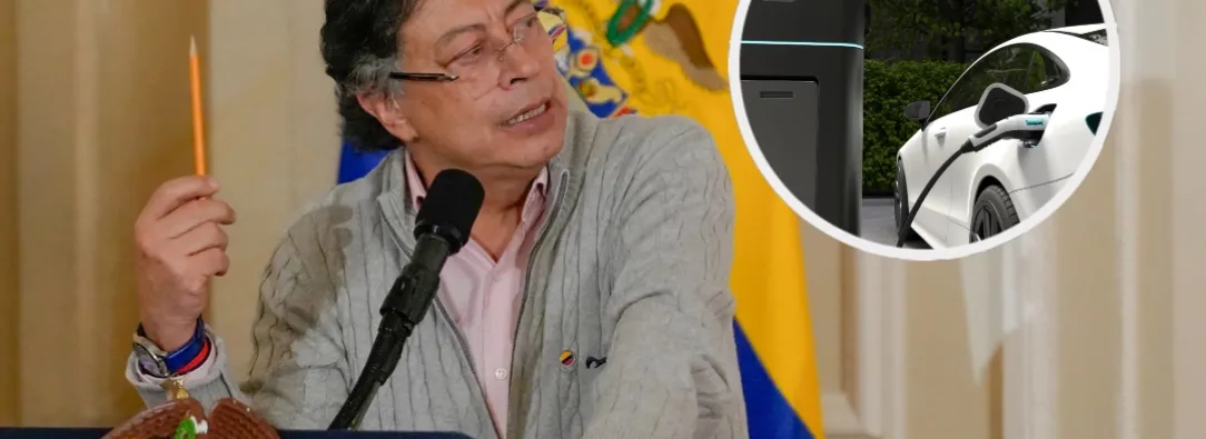 Carros eléctricos. / Foto: Presidencia y Freepik.