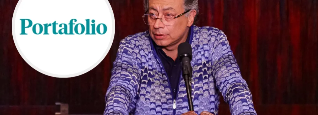 Petro sobre información de Portafolio. / Fotos: Presidencia y Portafolio.