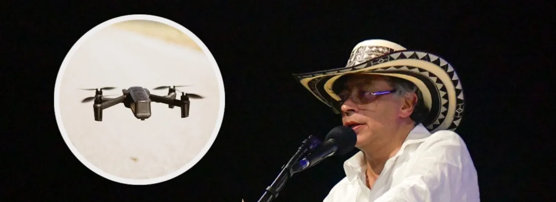 Petro sobre uso de drones para reforestación de Amazonía. / Fotos: Presidencia y Freepik.