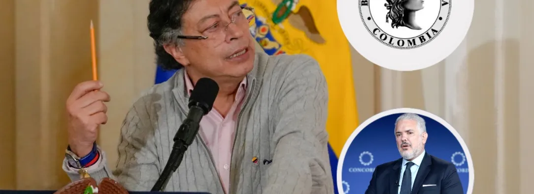 Petro sobre junta directiva del Banco de la República. / Fotos: Presidencia, Banrep y AFP.