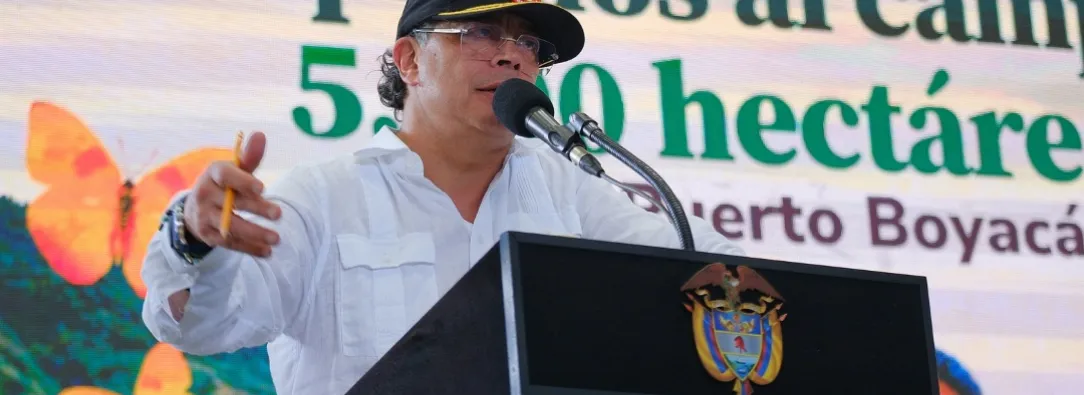 Presidente Petro en Puerto Boyacá. / Foto: Presidencia.