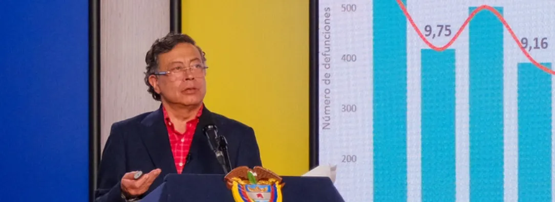 Petro sobre reducción de tasa de mortalidad. / Foto: Presidencia.