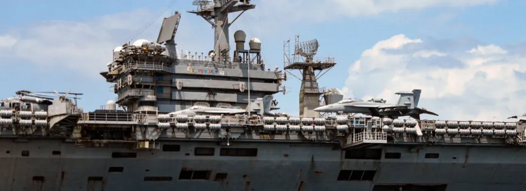 Portaaviones USS Nimitz en Ecuador. / Foto: AFP.