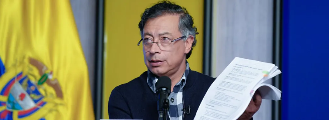 Presidente Gustavo Petro denuncia red internacional para desestabilizar su Gobierno