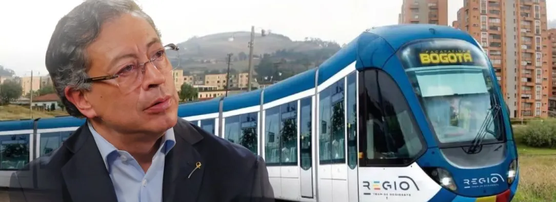 Presidente Petro defiende el Regiotram para Bogotá y señala a los monopolios del transporte