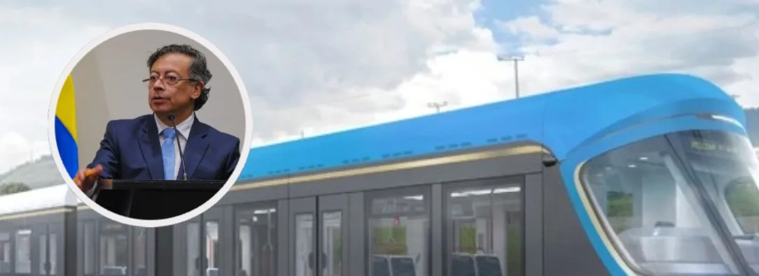 Petro sobre regiotram del Norte. / Fotos: Gobernación de Cundinamarca y Presidencia.