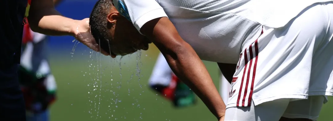 Ola de calor en el Mundial. / Foto: AFP.