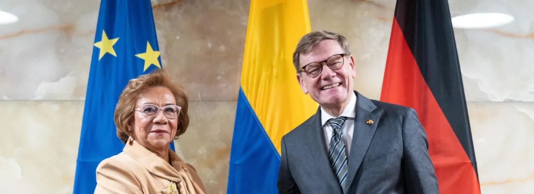 Cancilleres de Colombia y Alemania. / Foto: Cancillería.
