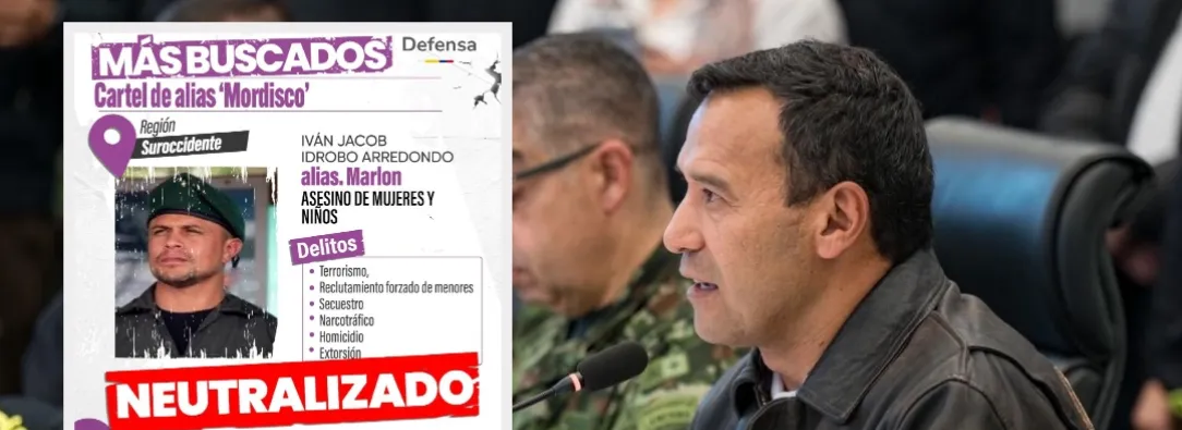 MinDefensa anuncia la neutralización de alias Marlon. / Fotos: MinDefensa.