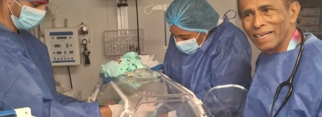 Nacimiento en buque hospital benkos Biohó. / Foto: MinSalud.