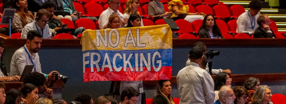 No al fracking desde la ONU. / Foto: AFP.