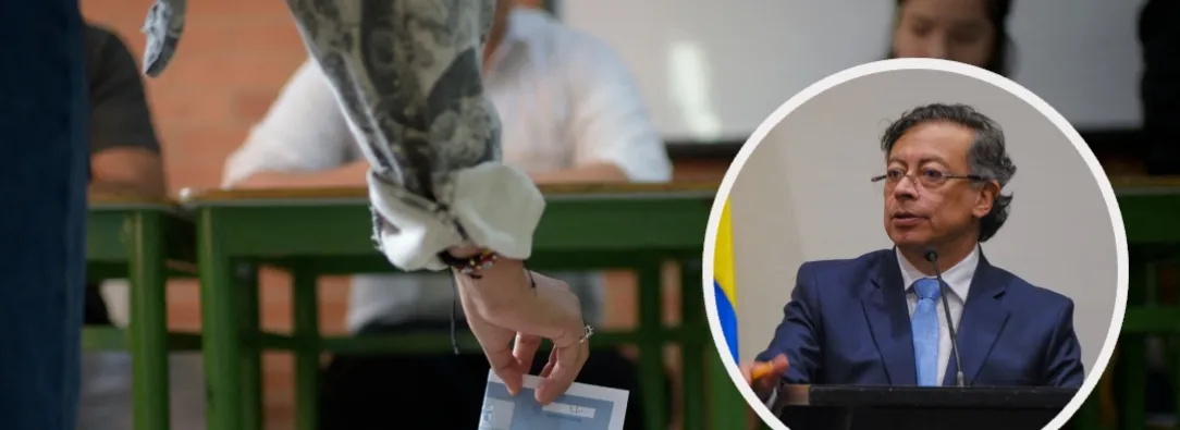 Petro sobre la clase media bogotana. / Fotos: AFP y Presidencia.