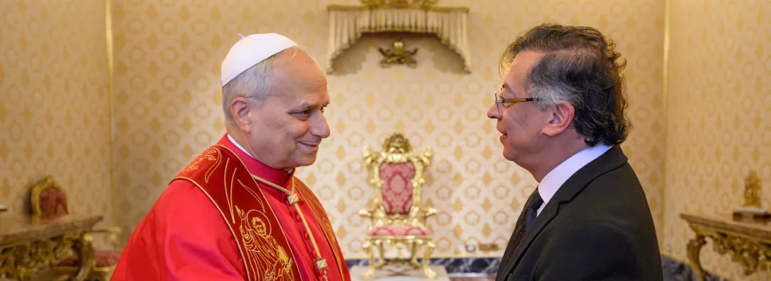 Petro y el Papa León XIV se reunieron en el Vaticano