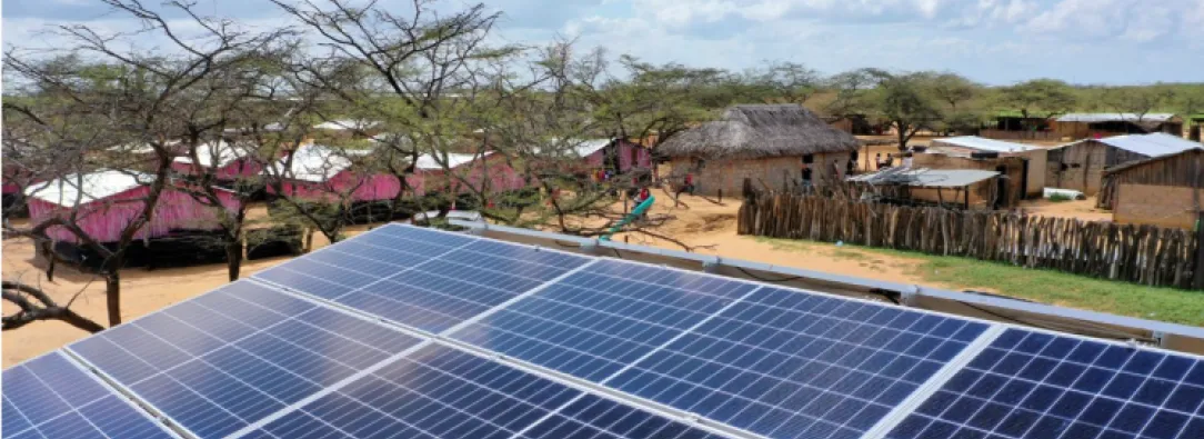 parque solar instalado en La Guajira
