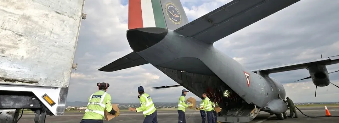 México envía más de 56 toneladas de ayuda a Colombia tras el terremoto